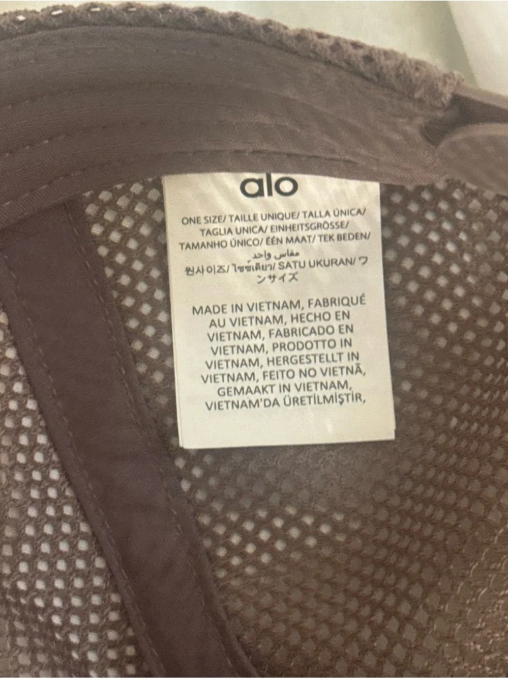 ALO Yoga Men's Chocolate Brown Mesh-Back Cap